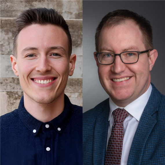 Julien Dilly, MS (pictured left), and William Freed-Pastor, MD, PhD (pictured right), recipients of PanCAN research grants